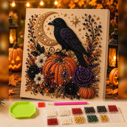 Frameless 3D Beaded Halloween Pearl Diamond Painting