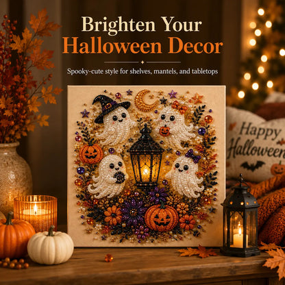 Frameless 3D Beaded Halloween Pearl Diamond Painting