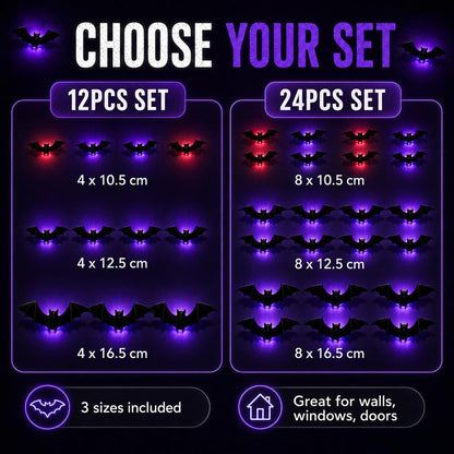 3D Bat Light LED Decorations