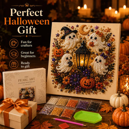 Frameless 3D Beaded Halloween Pearl Diamond Painting